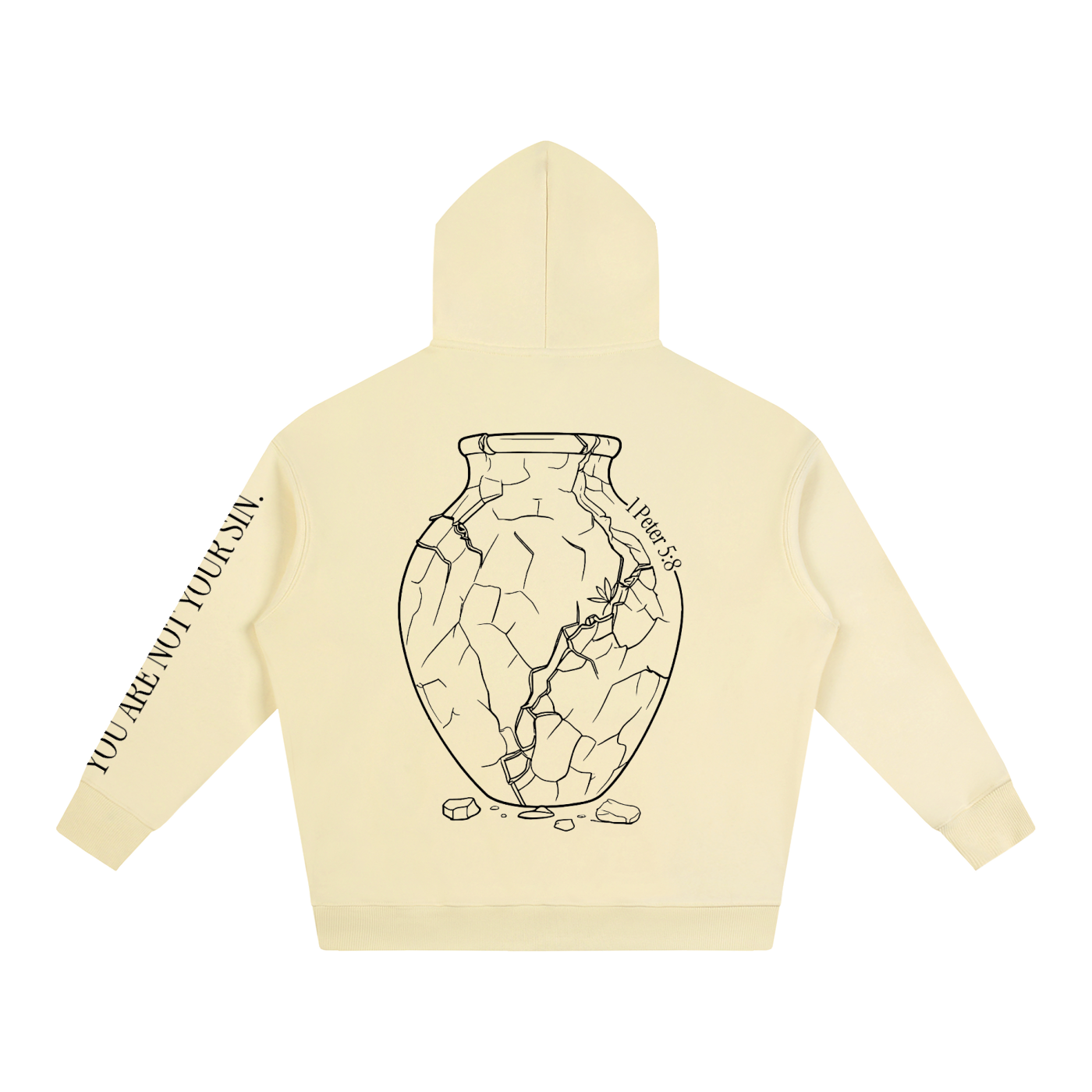 Oversize Fleeced Hoodie: Sobriety