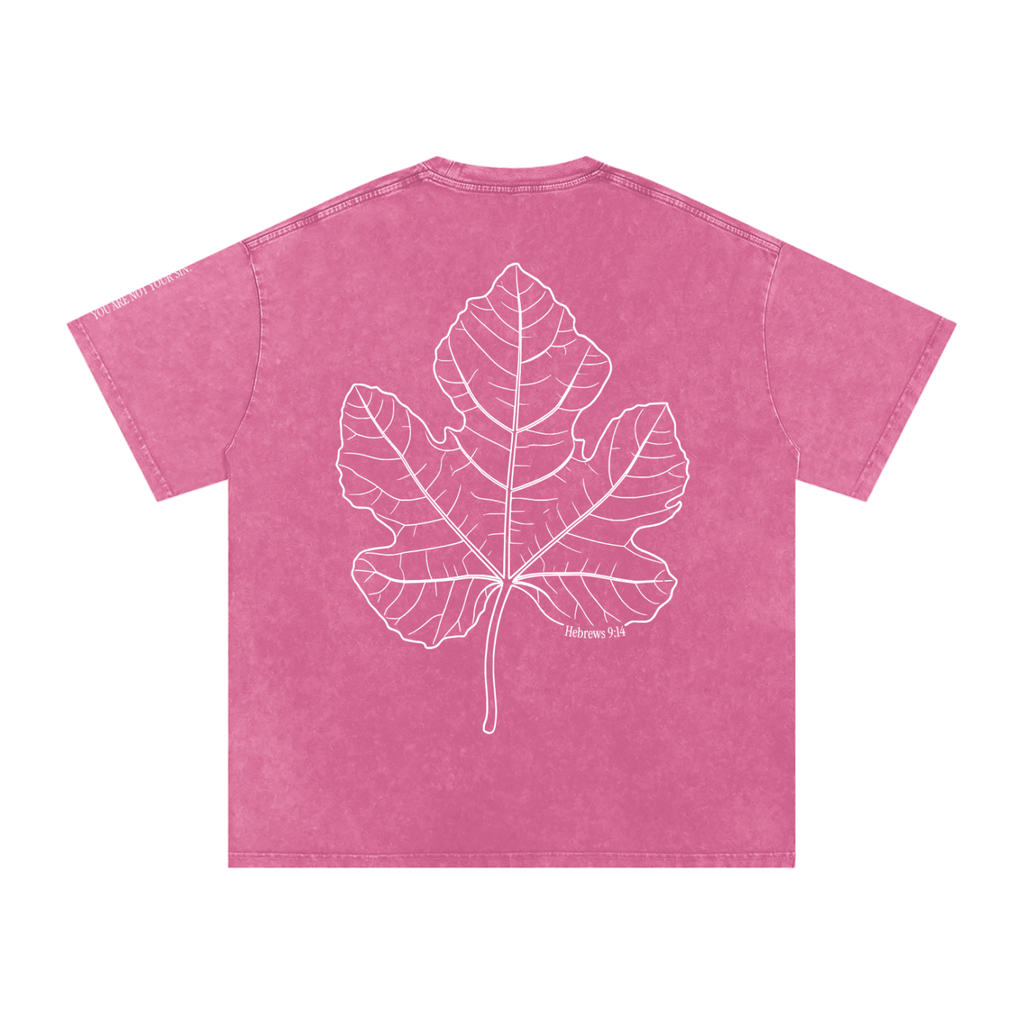 Snow Washed Oversized Cotton T-Shirt: Shame