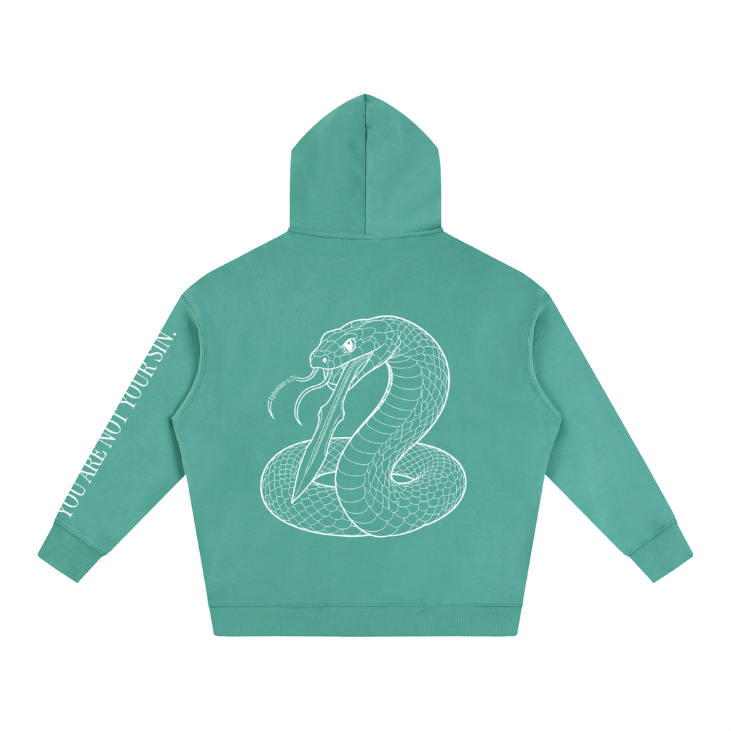 Oversize Fleeced Hoodie: Sins of the Tongue