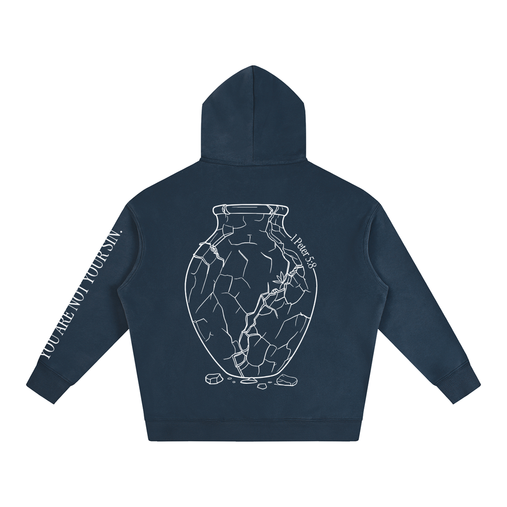 Oversize Fleeced Hoodie: Sobriety