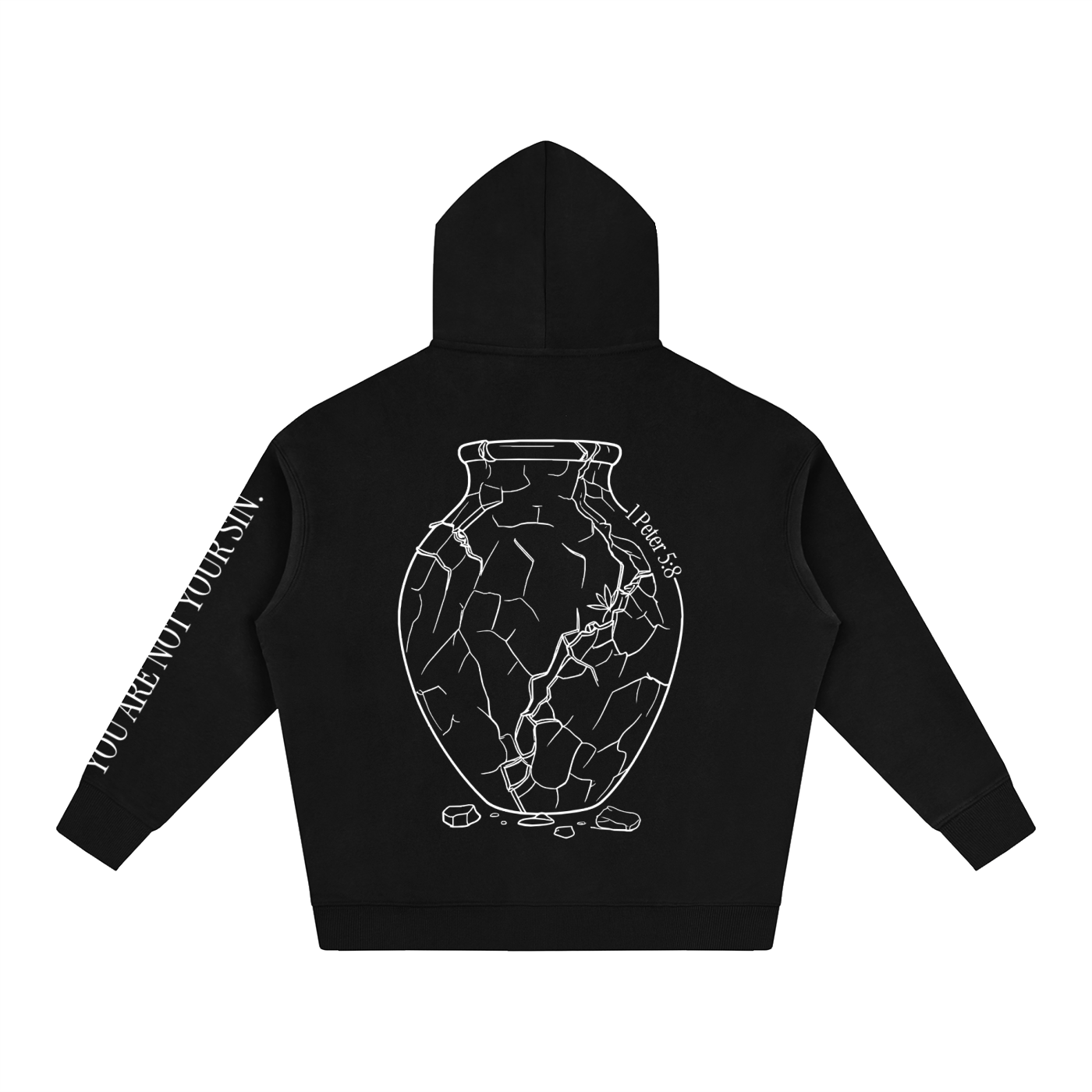Oversize Fleeced Hoodie: Sobriety