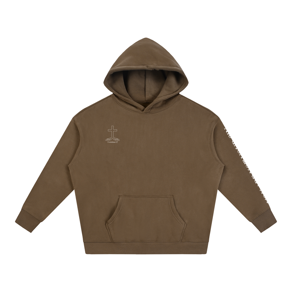 Oversize Fleeced Hoodie: Shame
