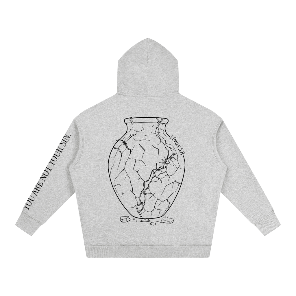 Oversize Fleeced Hoodie: Sobriety