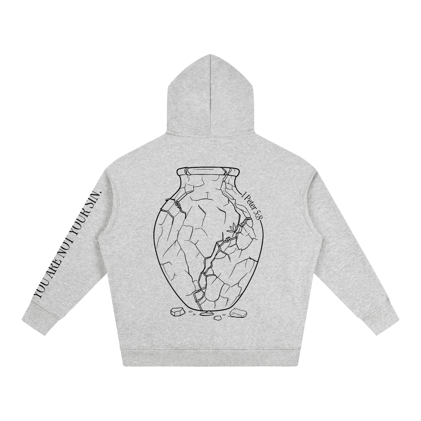 Oversize Fleeced Hoodie: Sobriety