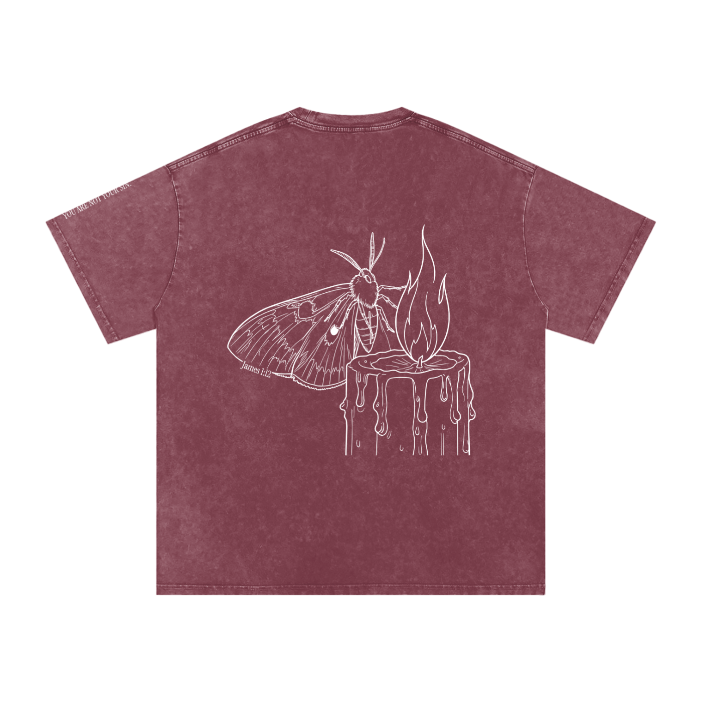 Snow Washed Oversized Cotton T-Shirt: Lust