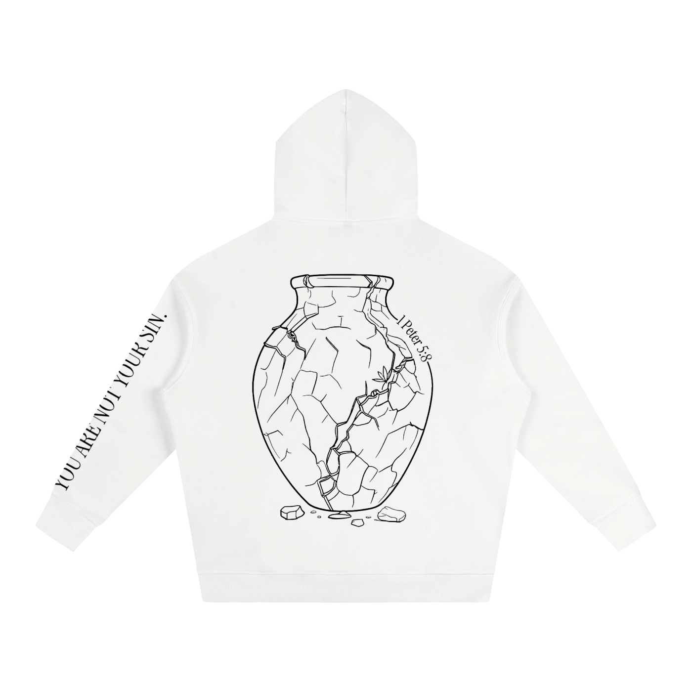 Oversize Fleeced Hoodie: Sobriety