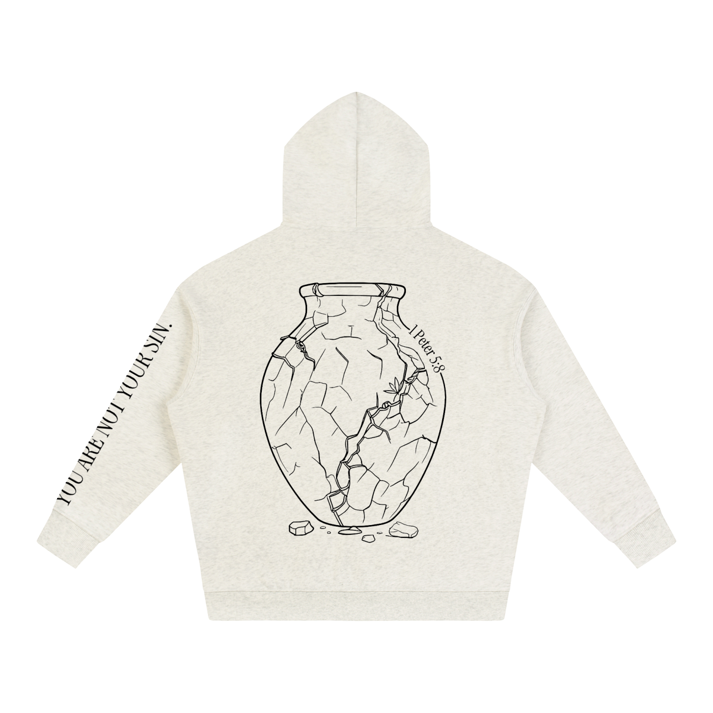 Oversize Fleeced Hoodie: Sobriety