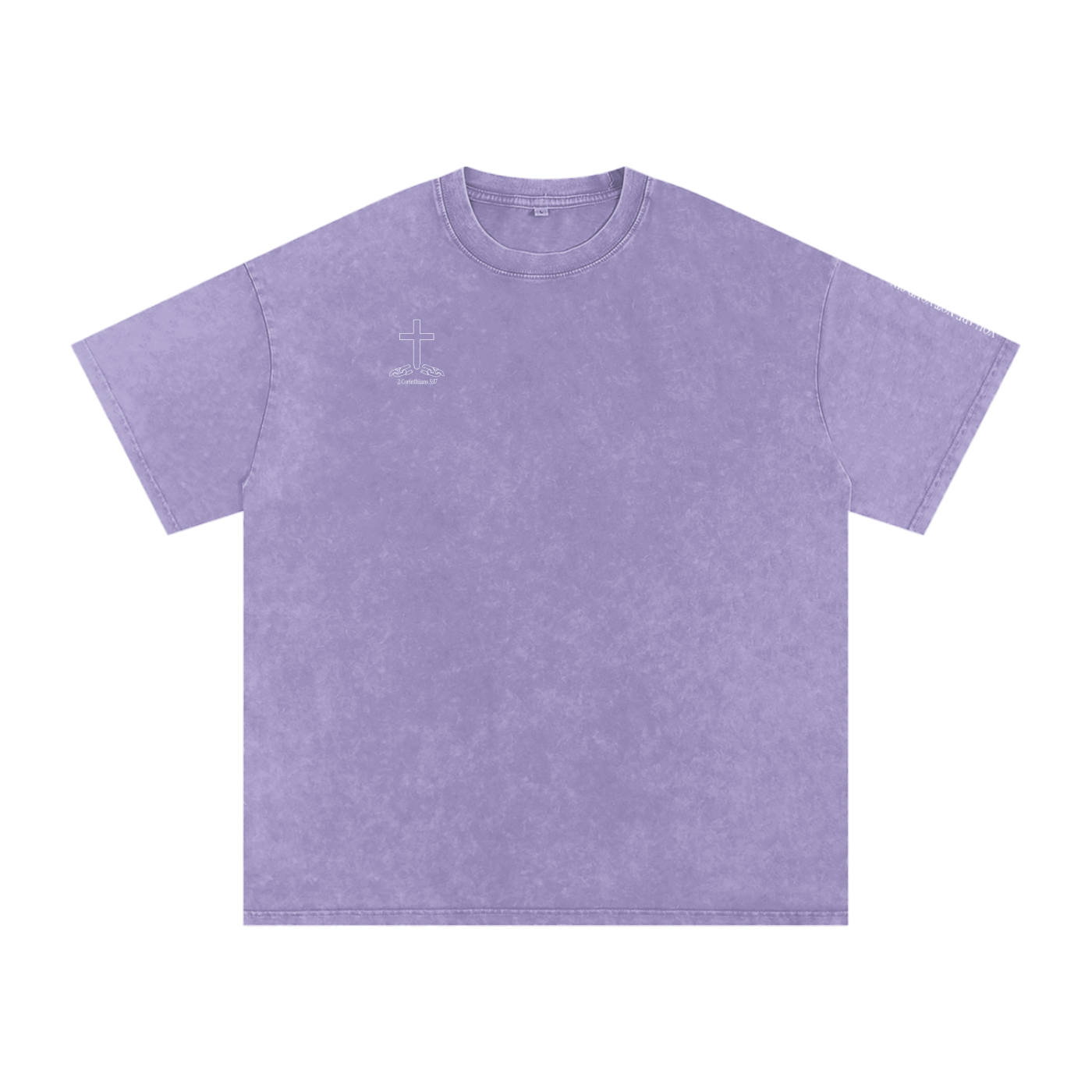 Snow Washed Oversized Cotton T-Shirt: Shame