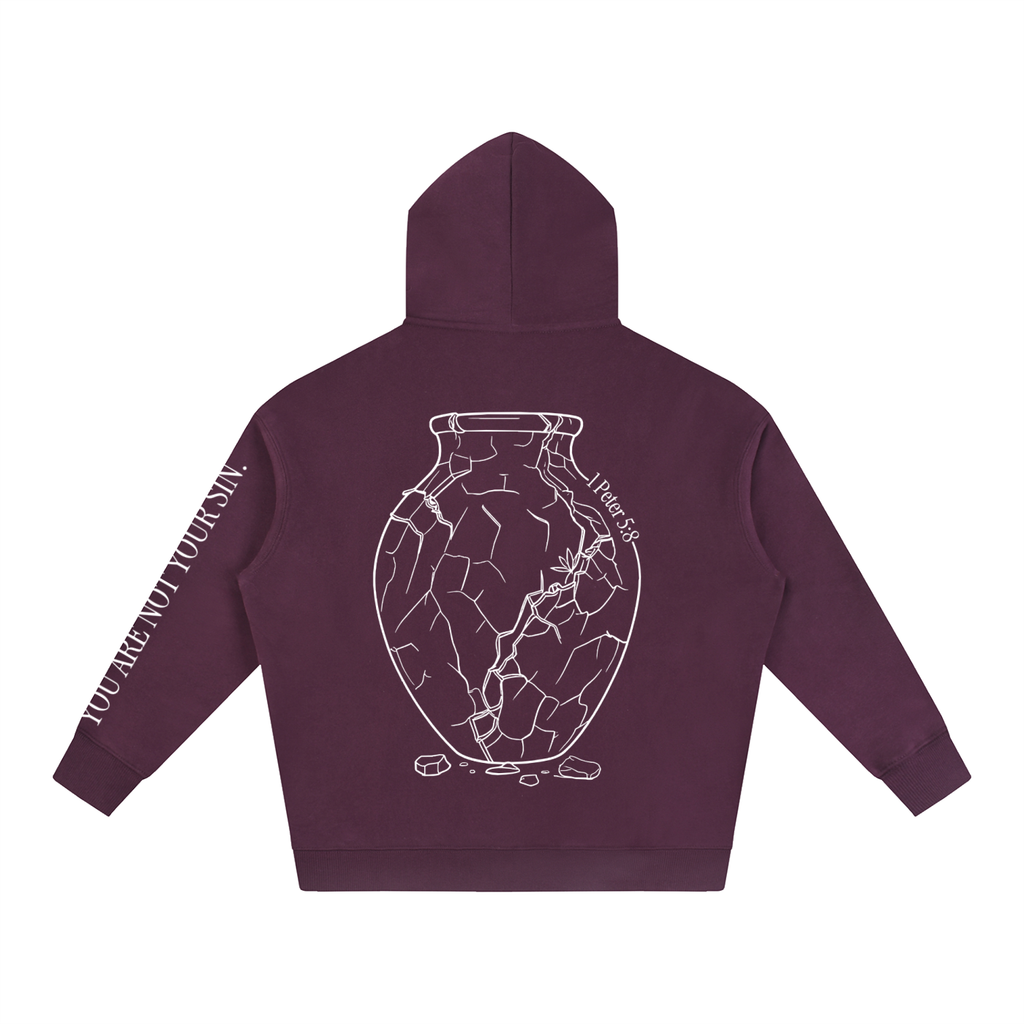 Oversize Fleeced Hoodie: Sobriety