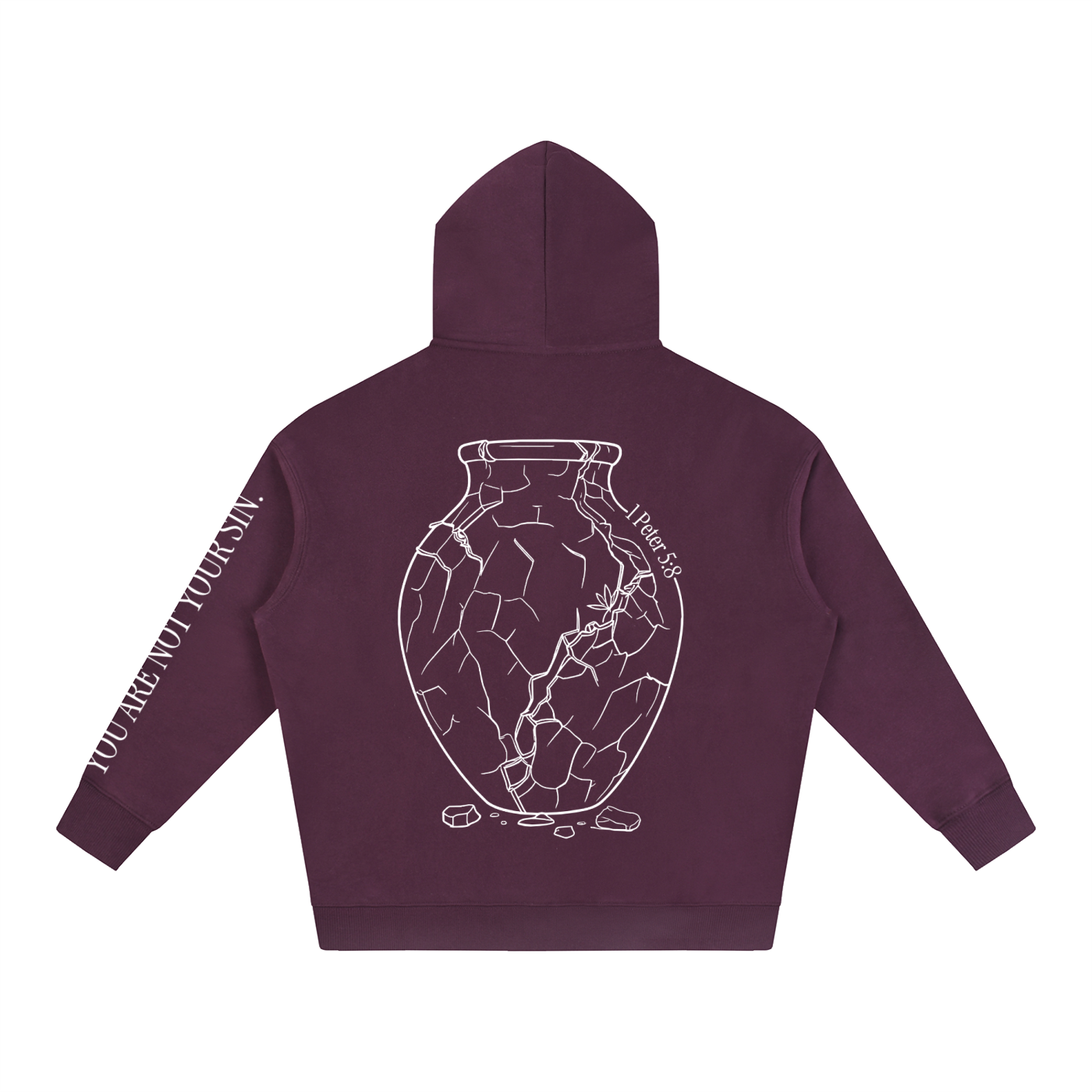 Oversize Fleeced Hoodie: Sobriety