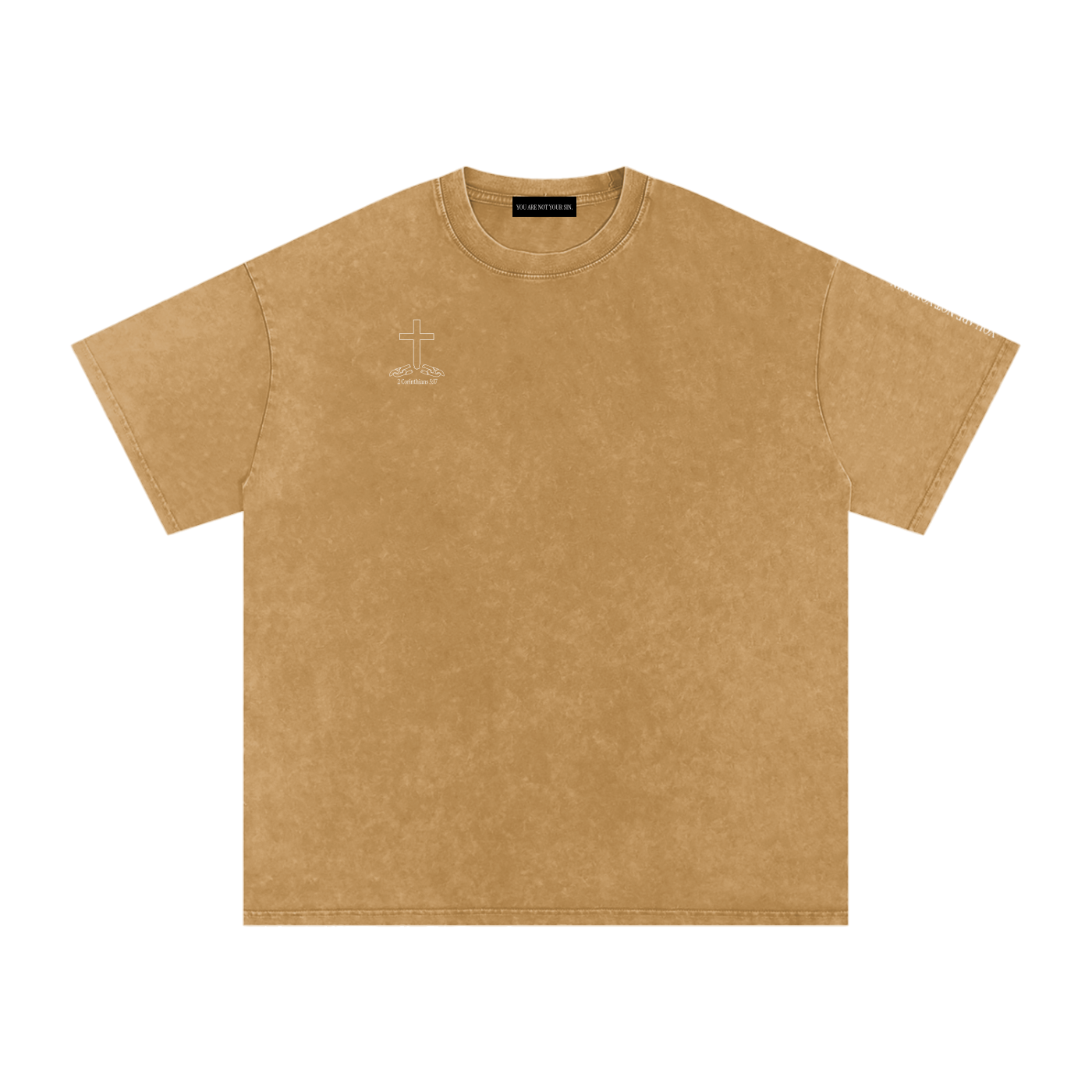 Sins of the Tongue Collection: Snow Washed Oversized Cotton T-Shirt