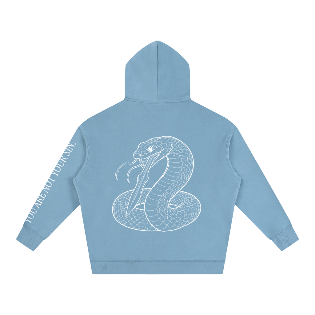 Oversize Fleeced Hoodie: Sins of the Tongue