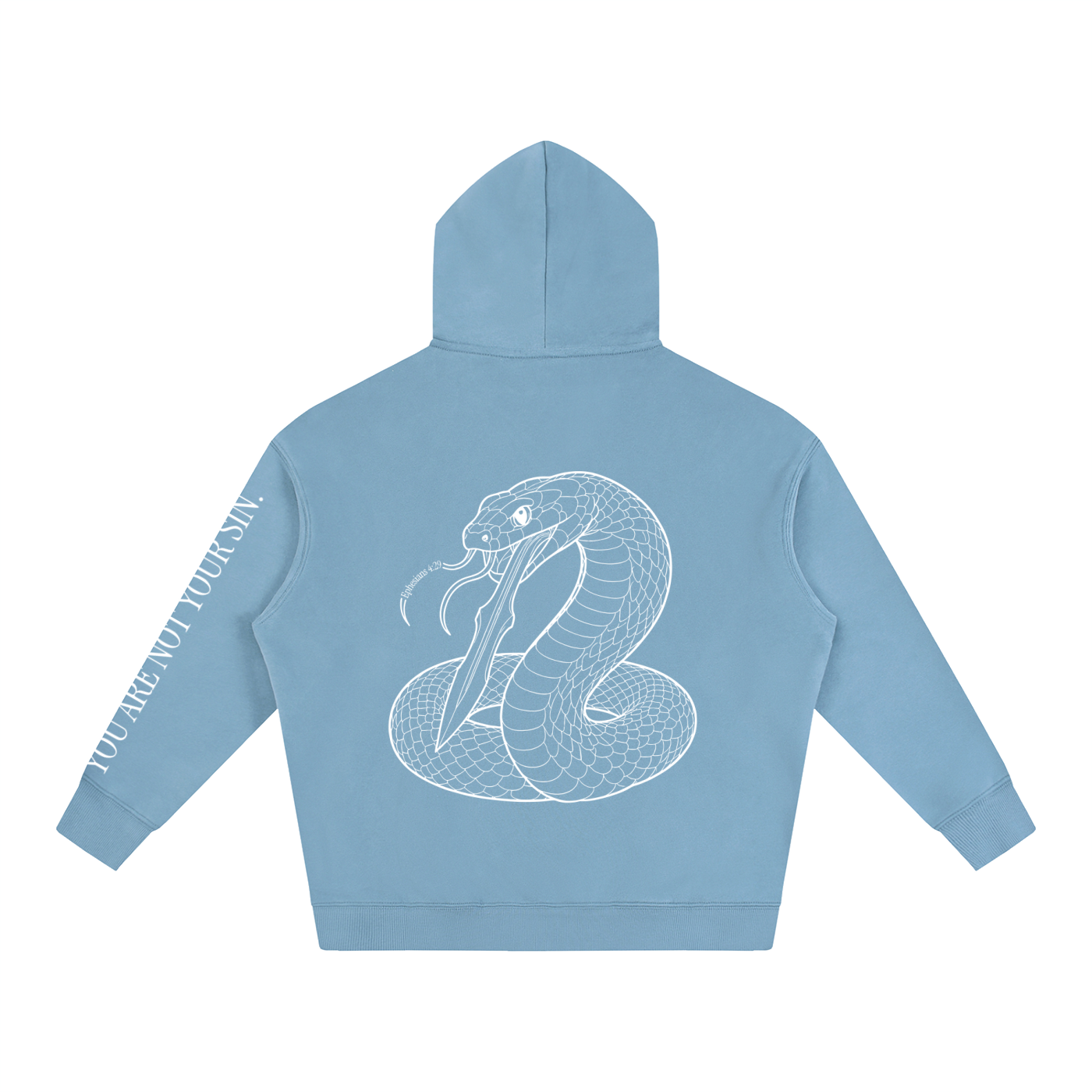 Oversize Fleeced Hoodie: Sins of the Tongue