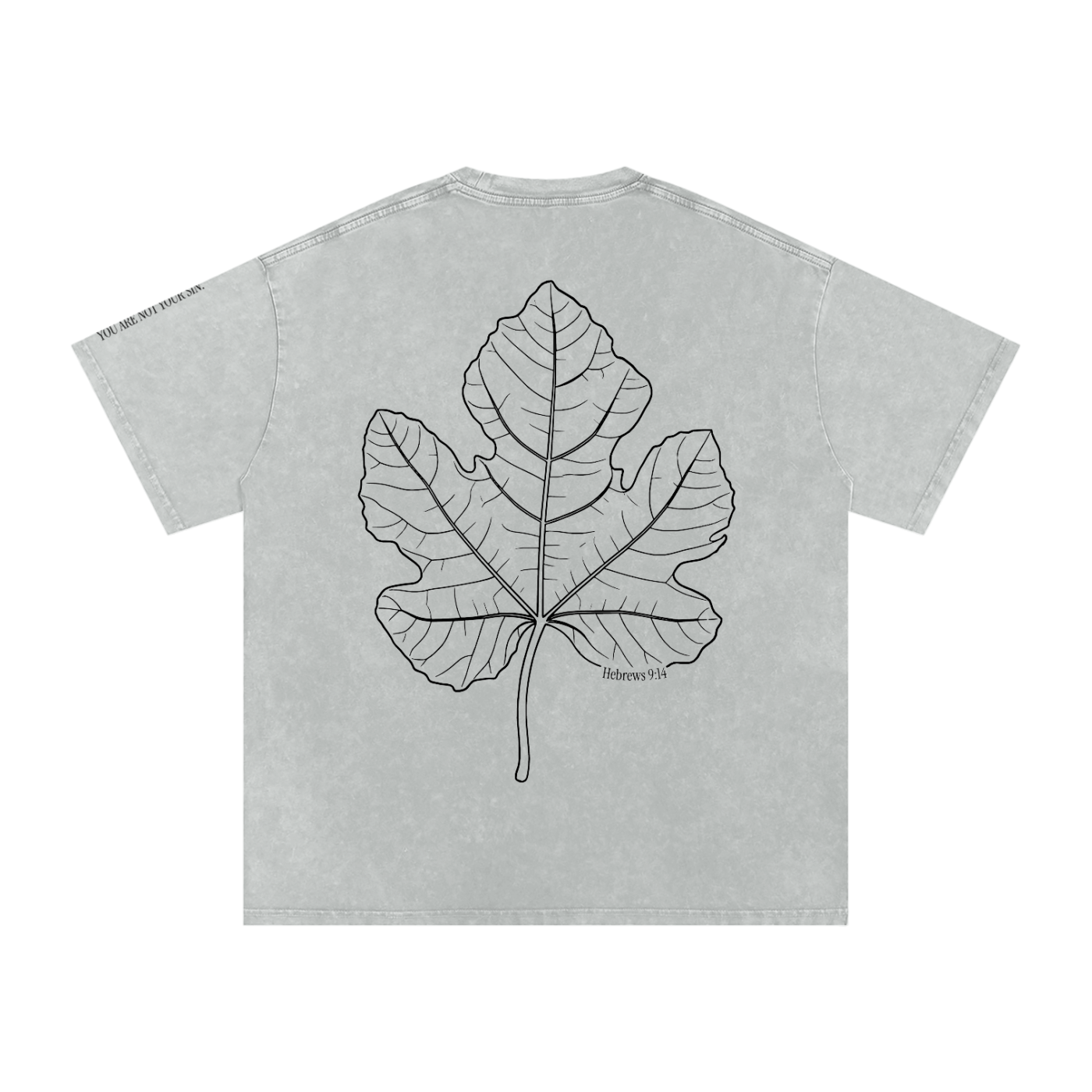 Snow Washed Oversized Cotton T-Shirt: Shame