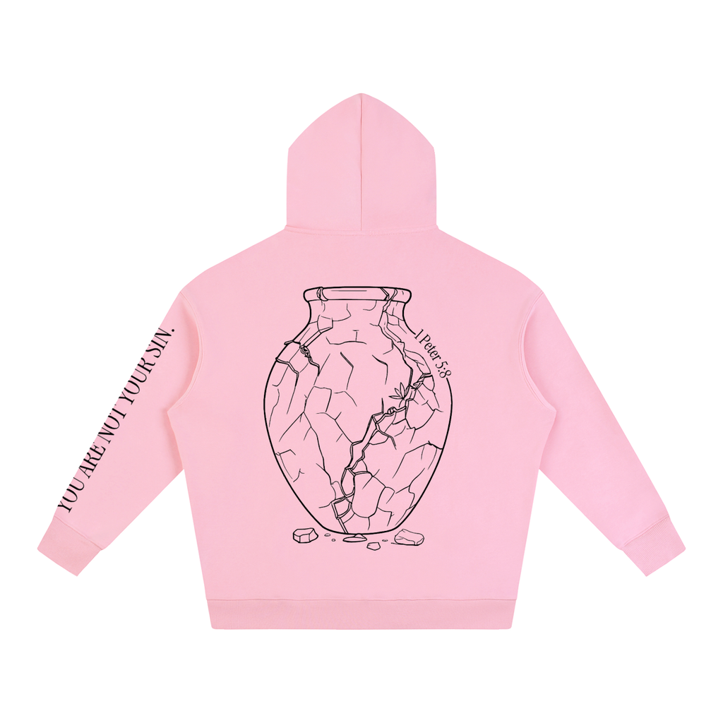 Oversize Fleeced Hoodie: Sobriety