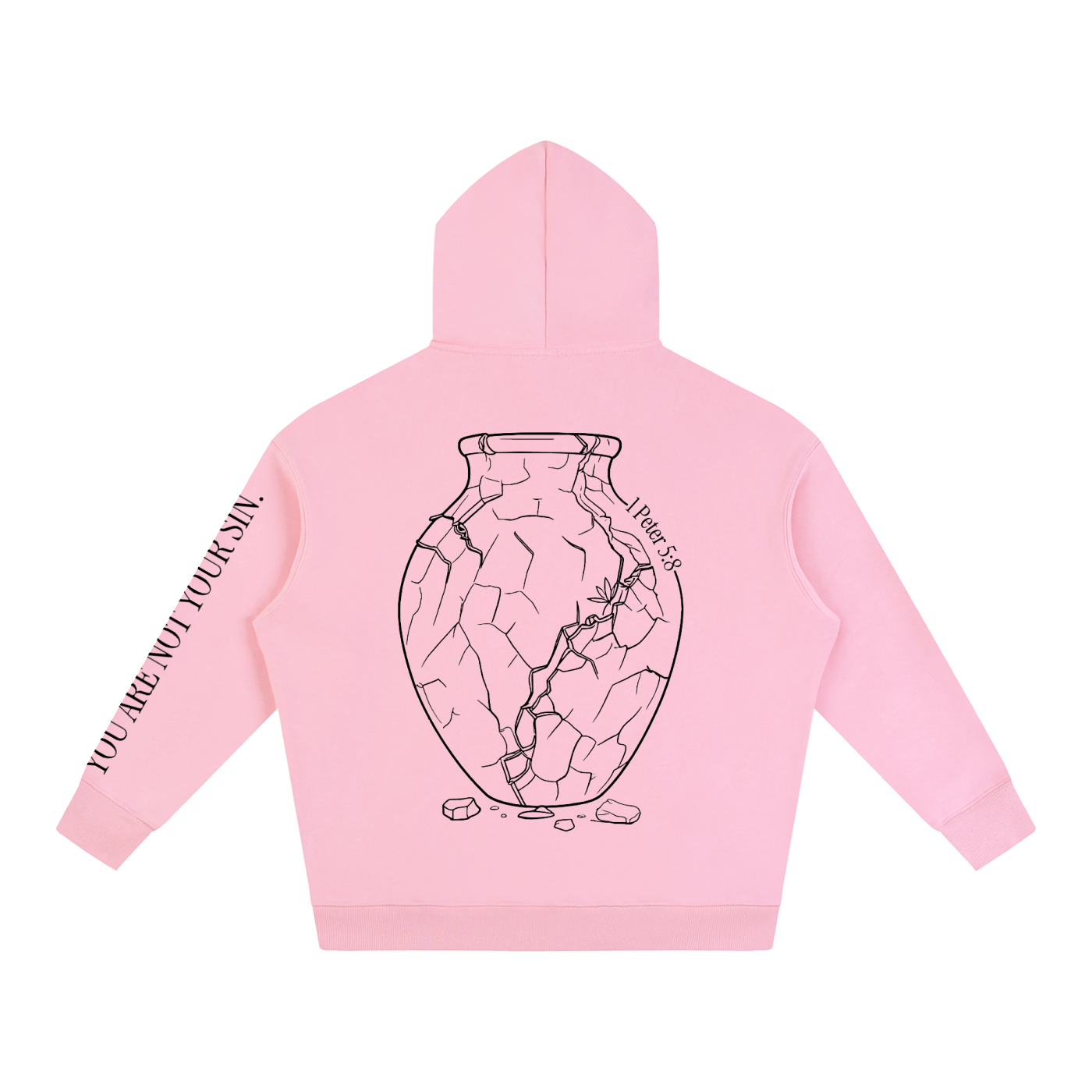 Oversize Fleeced Hoodie: Sobriety