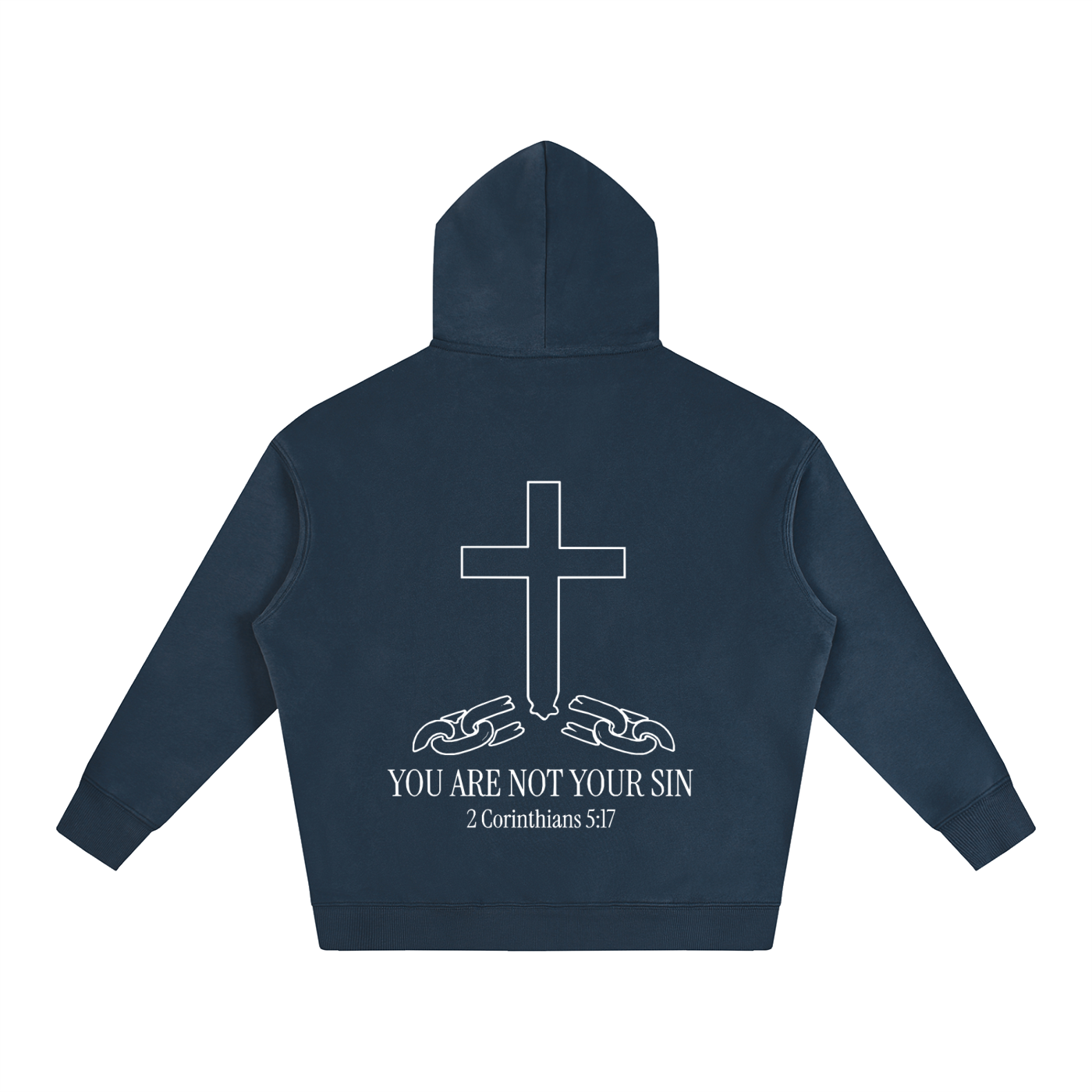 Oversize Fleeced Hoodie: YOU ARE NOT YOUR SIN