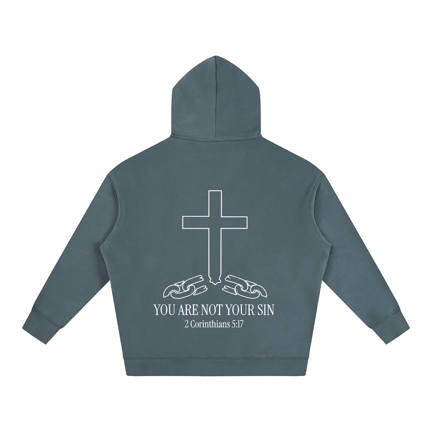 Oversize Fleeced Hoodie: YOU ARE NOT YOUR SIN