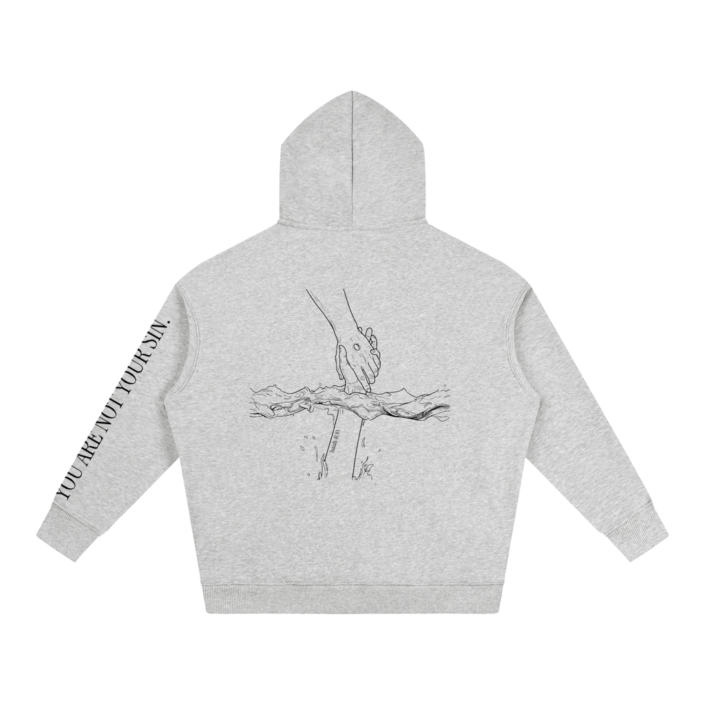 Oversize Fleeced Hoodie: Mental Health/Doubt