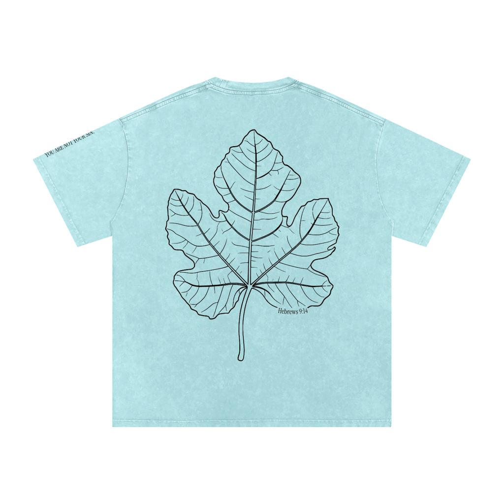 Snow Washed Oversized Cotton T-Shirt: Shame