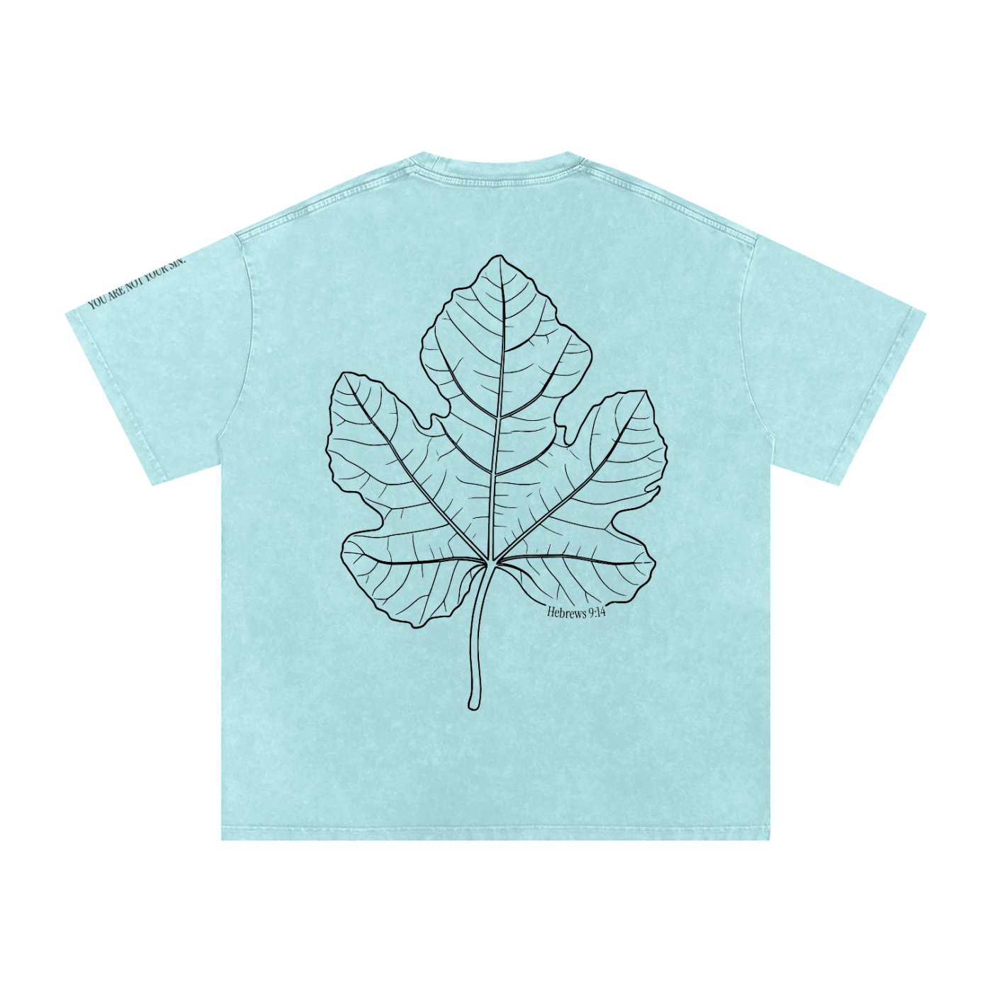 Snow Washed Oversized Cotton T-Shirt: Shame