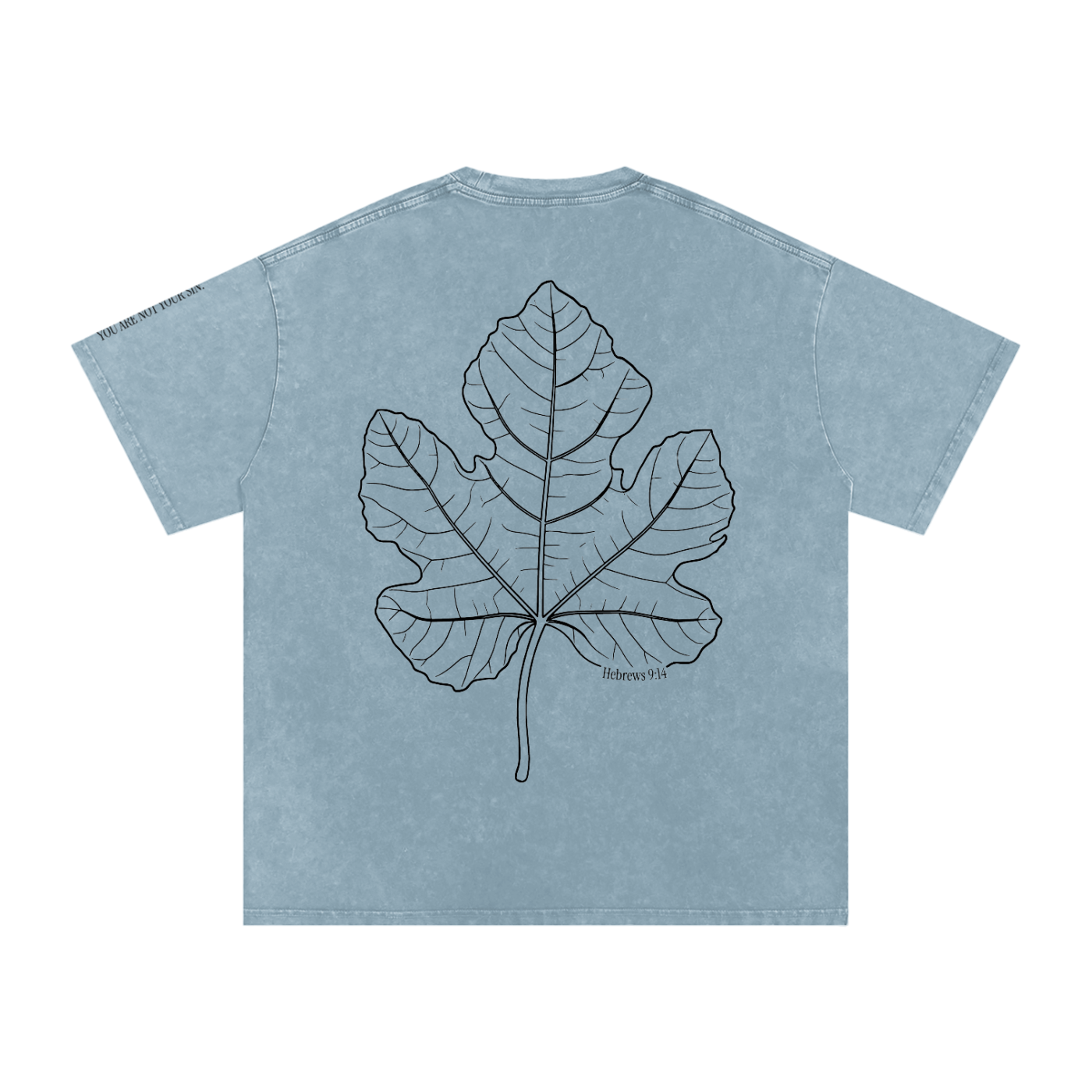 Snow Washed Oversized Cotton T-Shirt: Shame