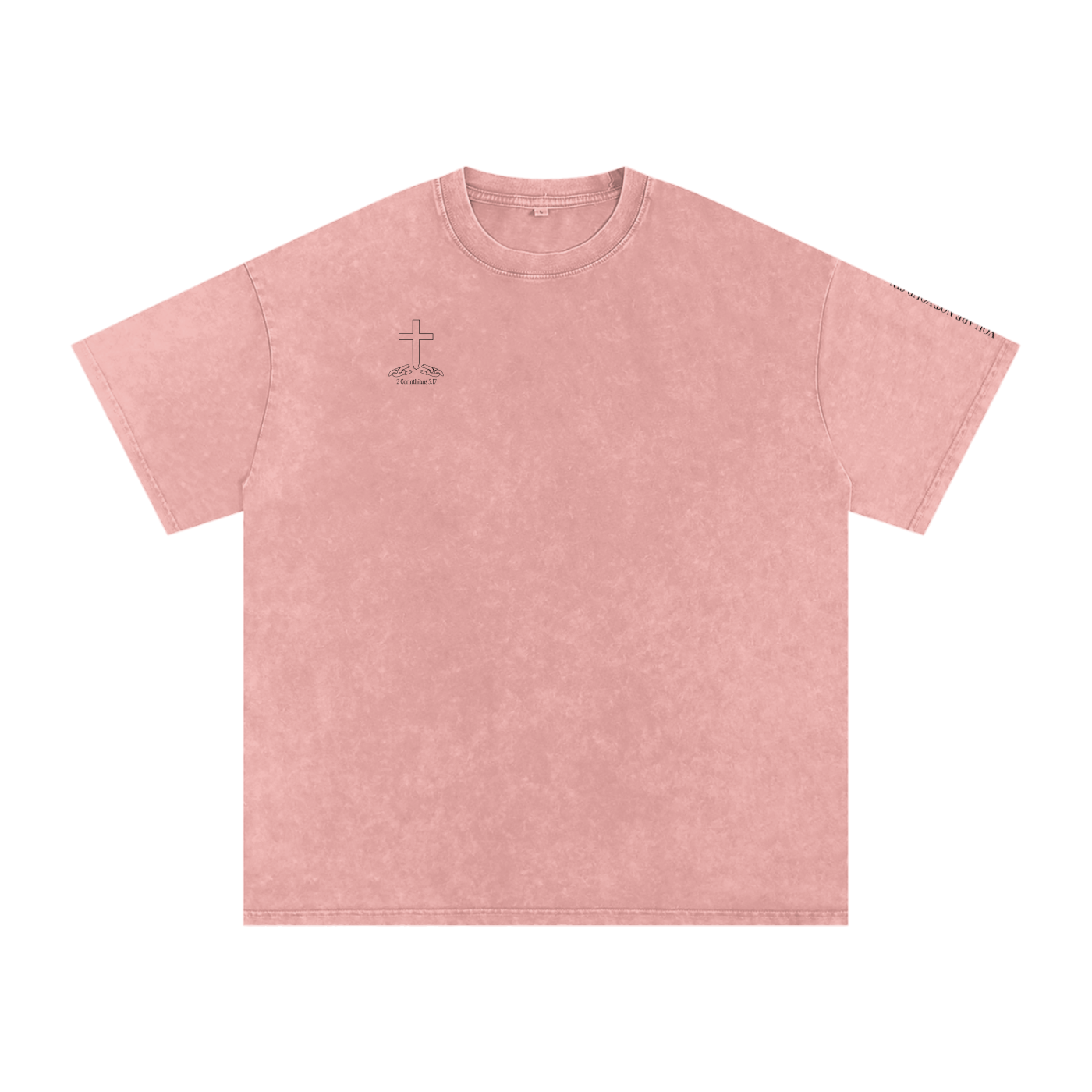 Snow Washed Oversized Cotton T-Shirt: Lust
