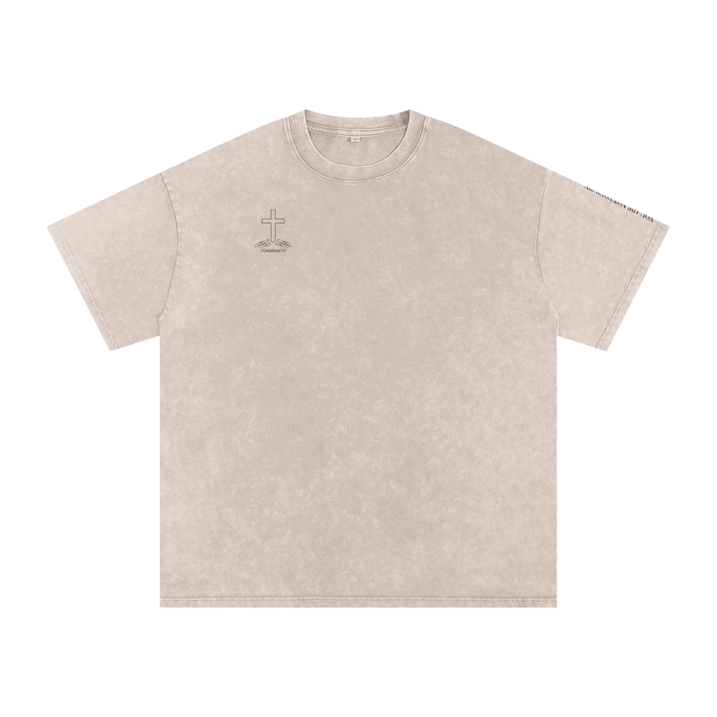 Snow Washed Oversized Cotton T-Shirt: Lust