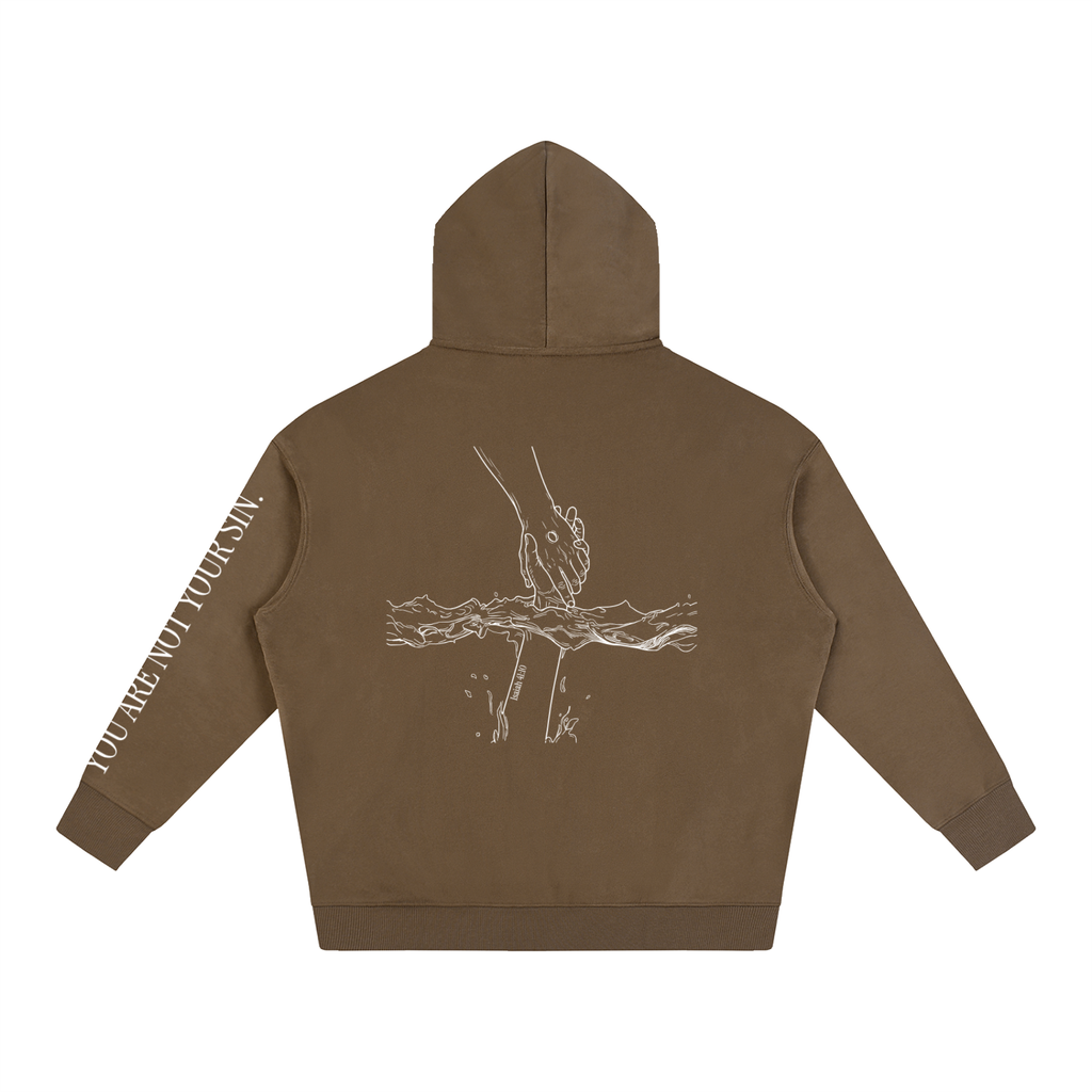 Oversize Fleeced Hoodie: Mental Health/Doubt