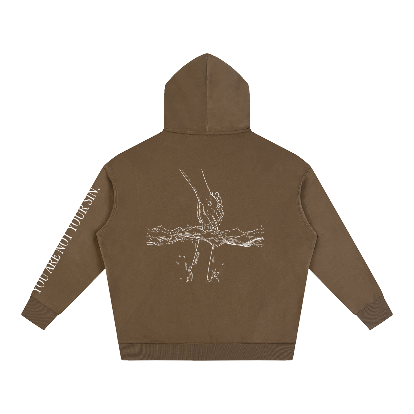 Oversize Fleeced Hoodie: Mental Health/Doubt