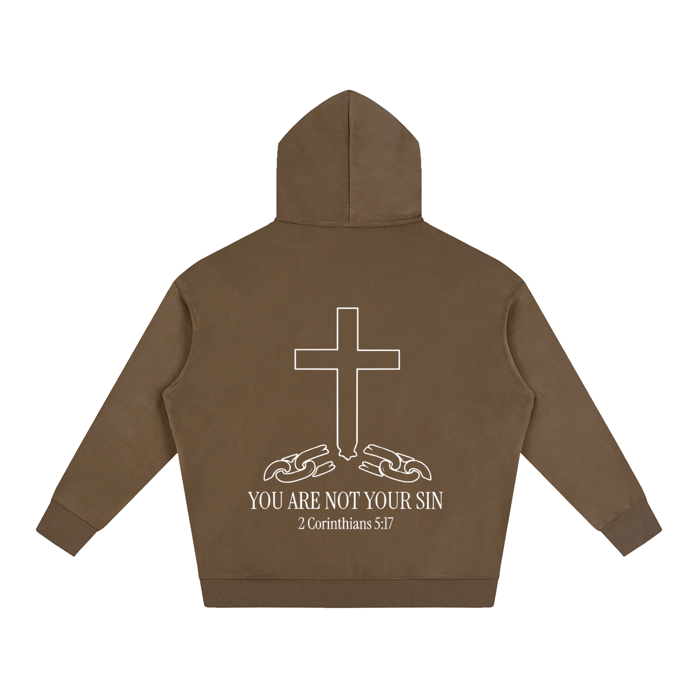 Oversize Fleeced Hoodie: YOU ARE NOT YOUR SIN