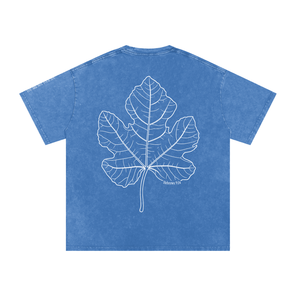 Snow Washed Oversized Cotton T-Shirt: Shame