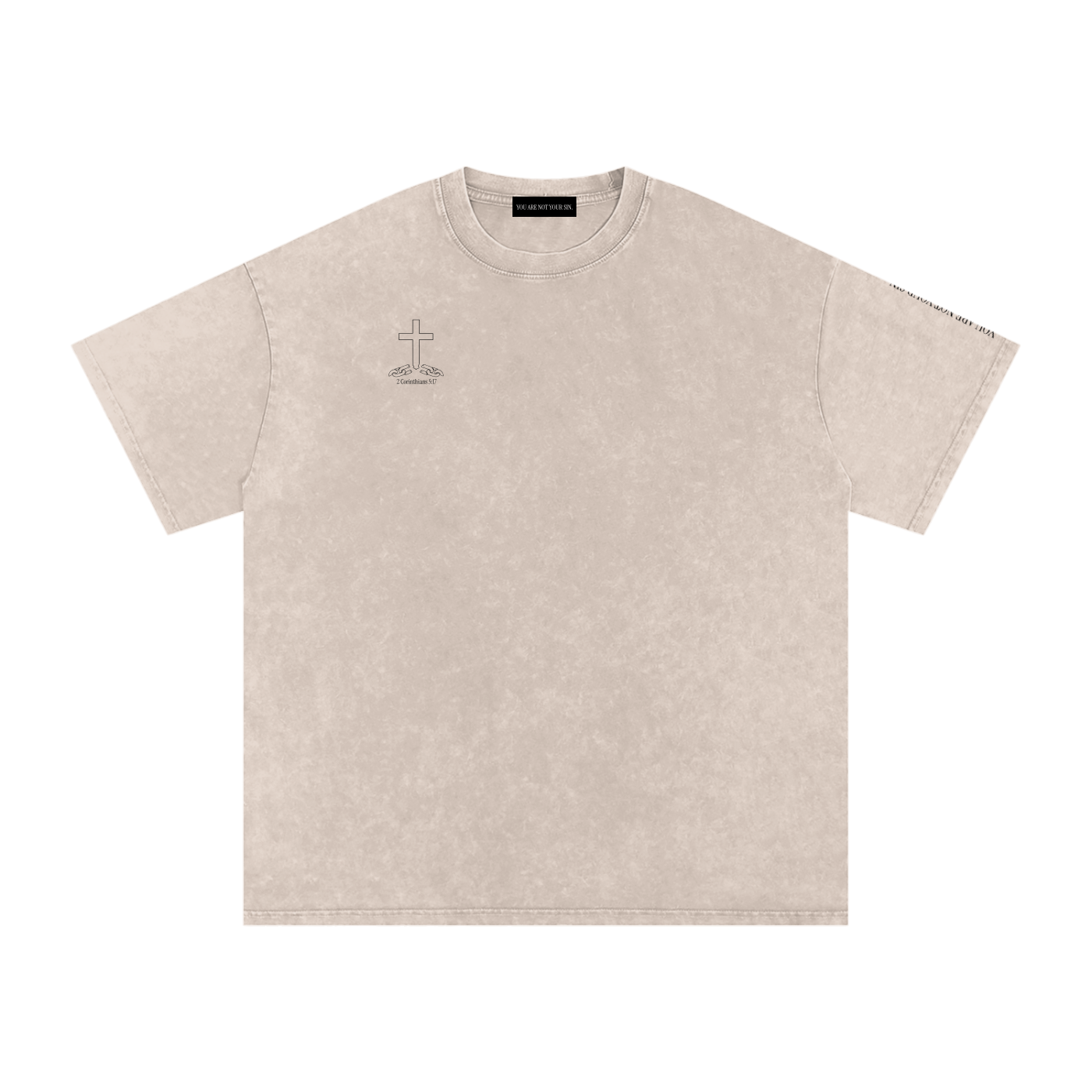 Sobriety Collection: Snow Washed Oversized Cotton T-Shirt