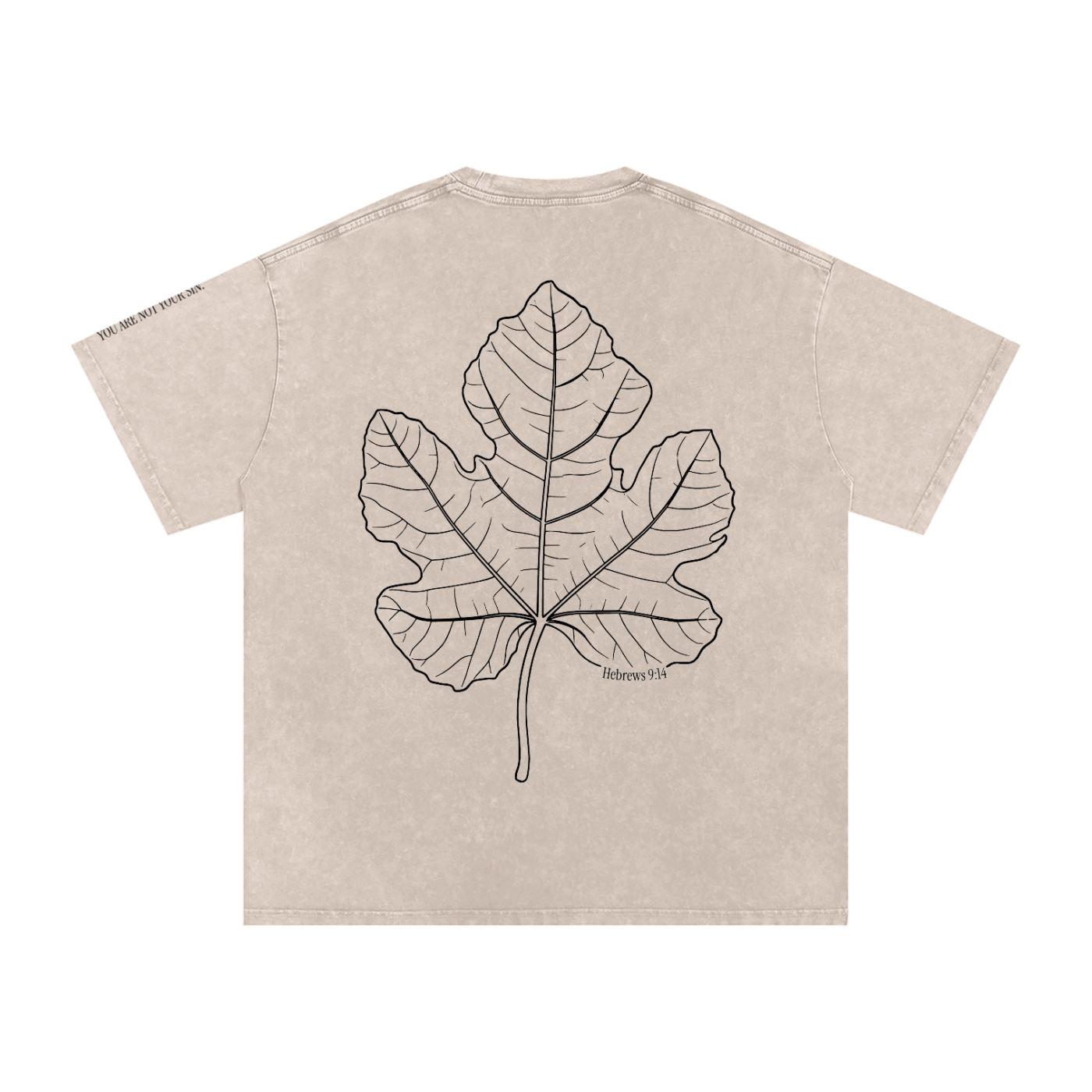 Snow Washed Oversized Cotton T-Shirt: Shame