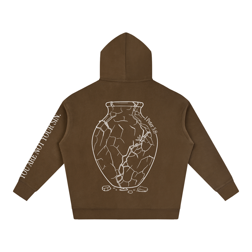 Oversize Fleeced Hoodie: Sobriety
