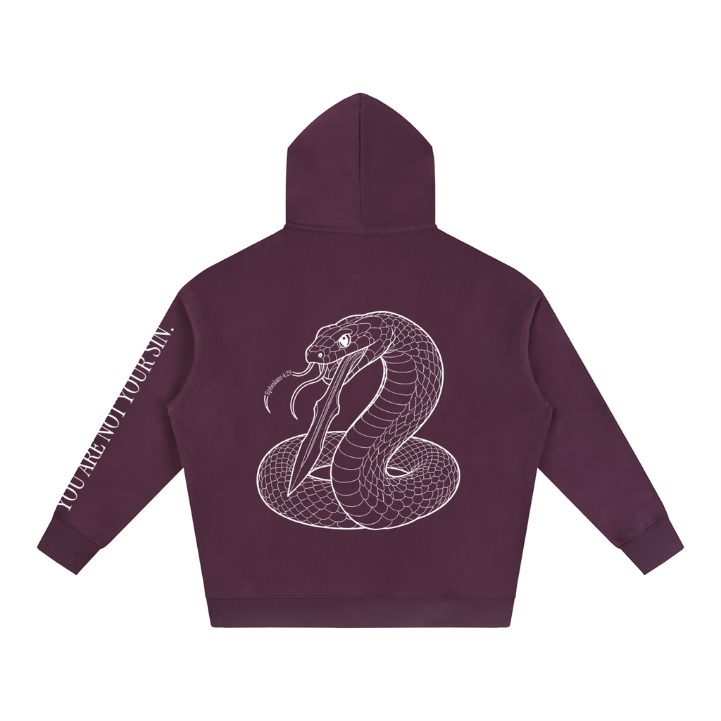 Oversize Fleeced Hoodie: Sins of the Tongue