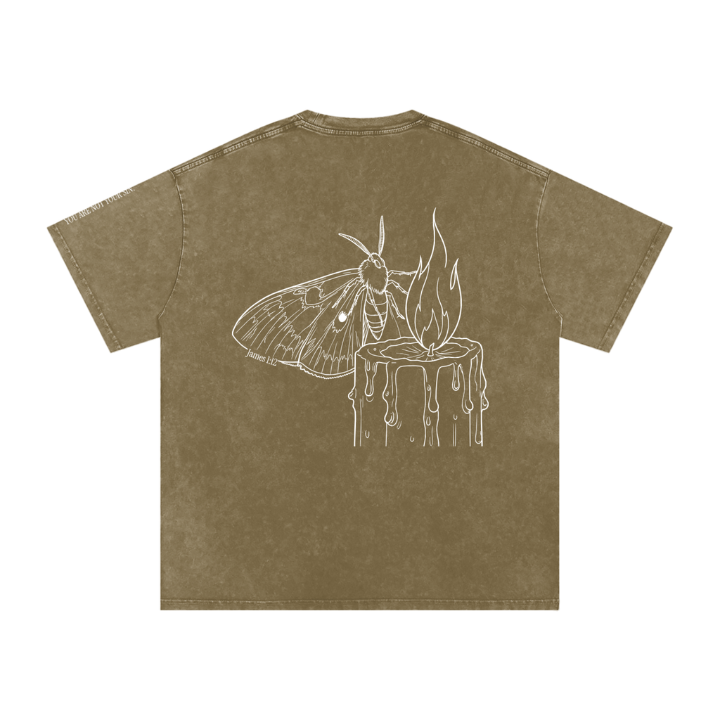 Lust Collection: Snow Washed Oversized Cotton T-Shirt