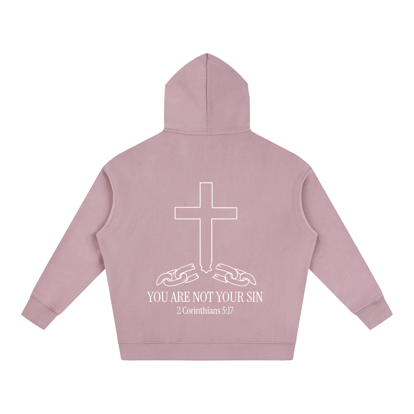 Oversize Fleeced Hoodie: YOU ARE NOT YOUR SIN