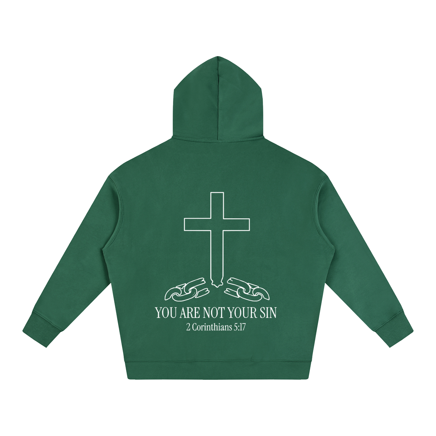 Oversize Fleeced Hoodie: YOU ARE NOT YOUR SIN