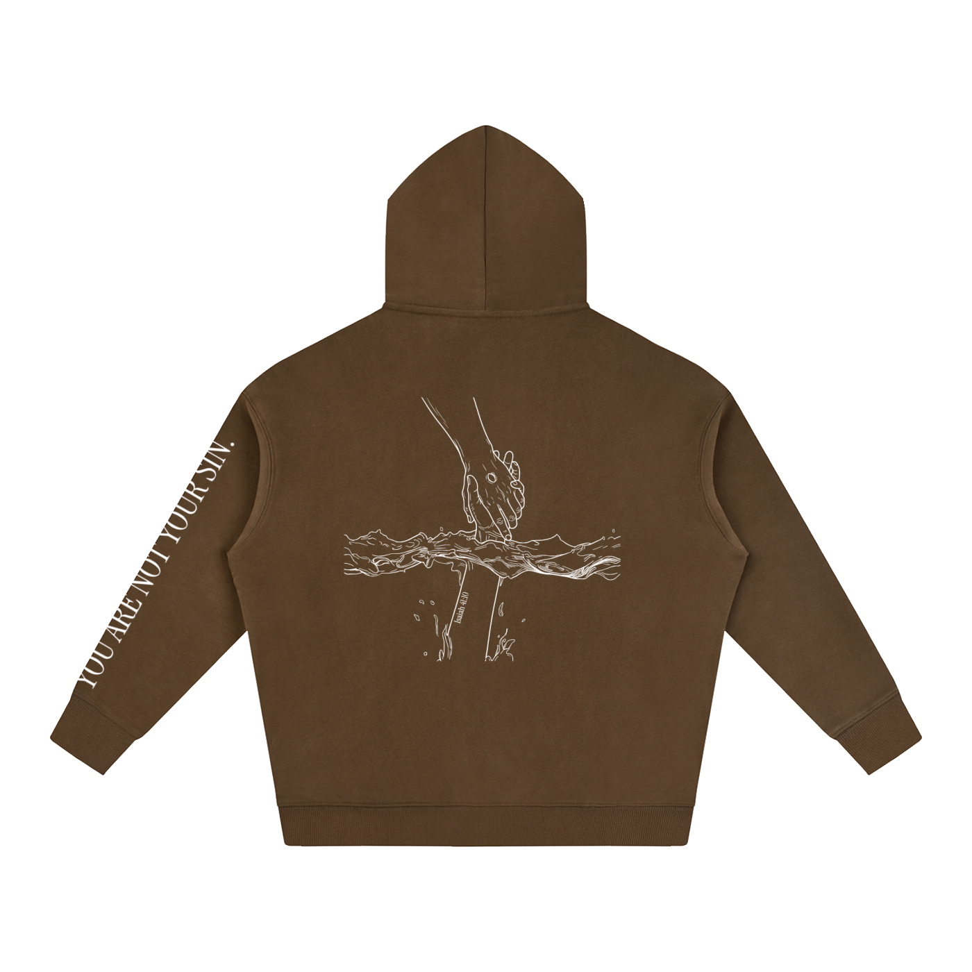 Oversize Fleeced Hoodie: Mental Health/Doubt