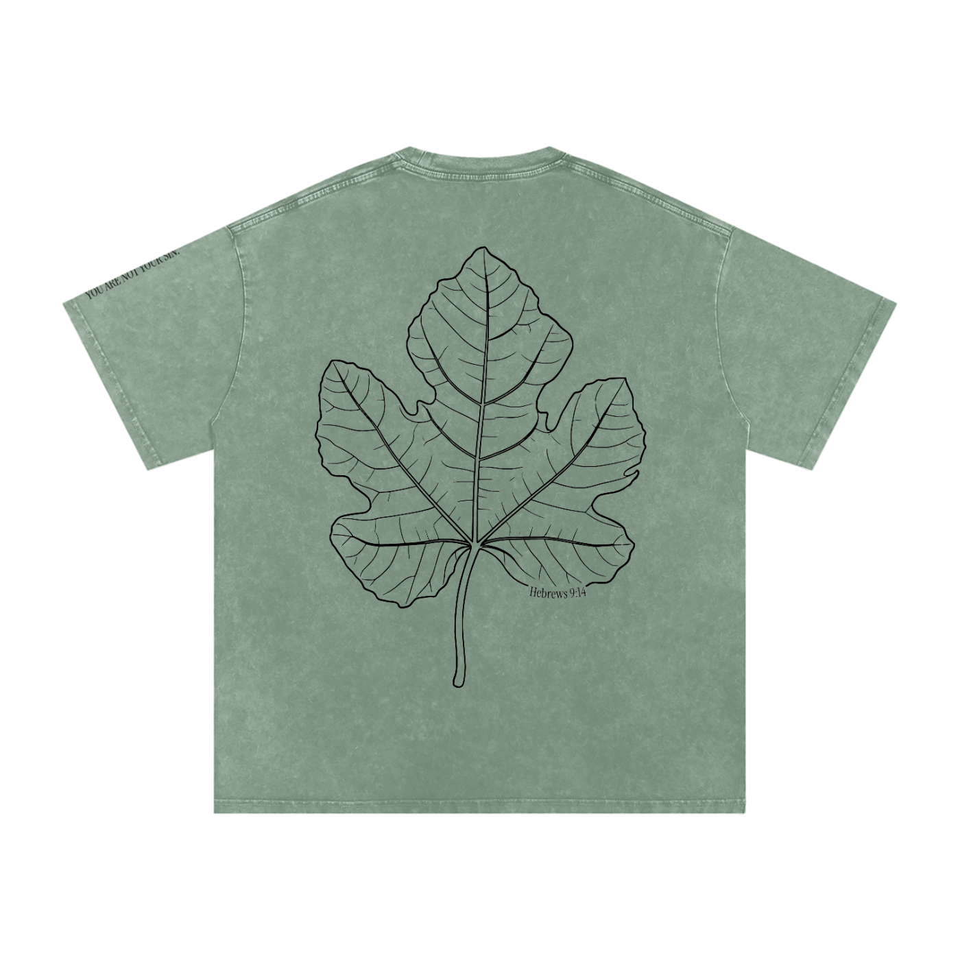 Snow Washed Oversized Cotton T-Shirt: Shame