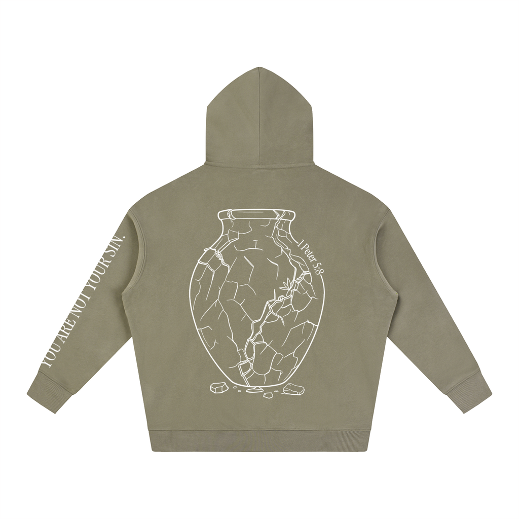 Oversize Fleeced Hoodie: Sobriety