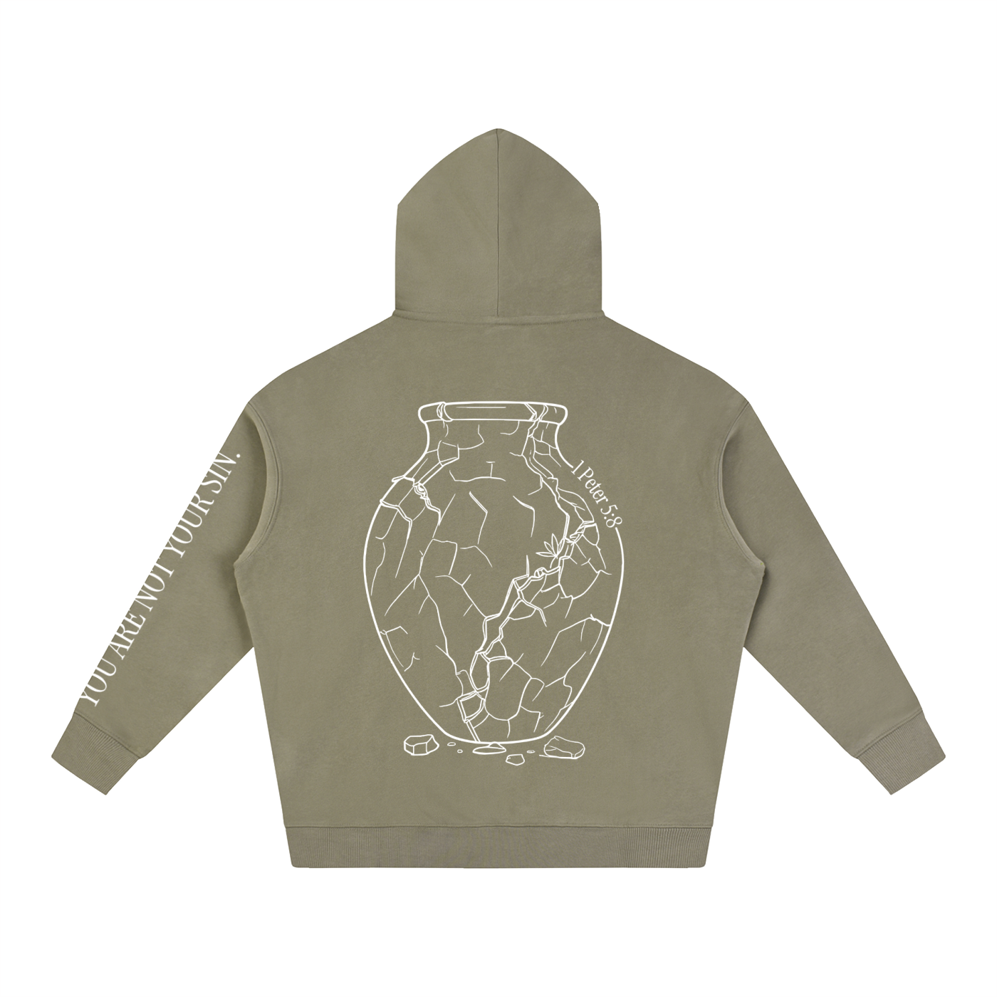 Oversize Fleeced Hoodie: Sobriety