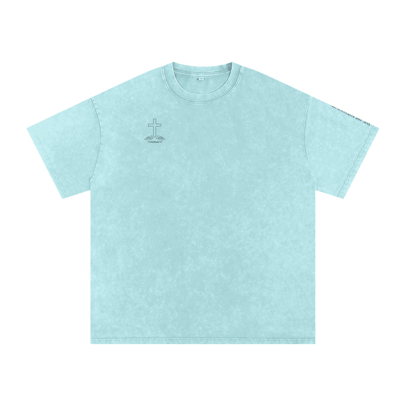 Snow Washed Oversized Cotton T-Shirt: Lust