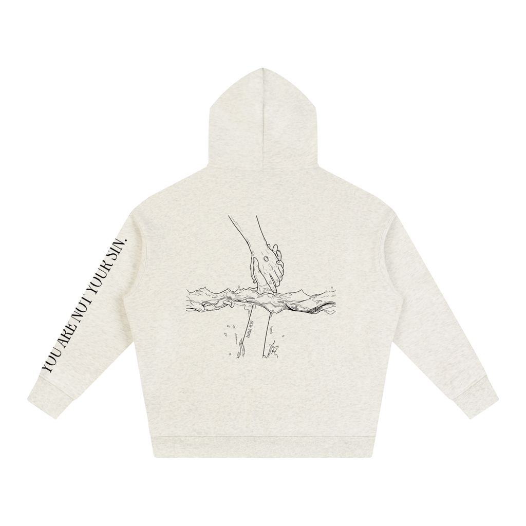 Oversize Fleeced Hoodie: Mental Health/Doubt