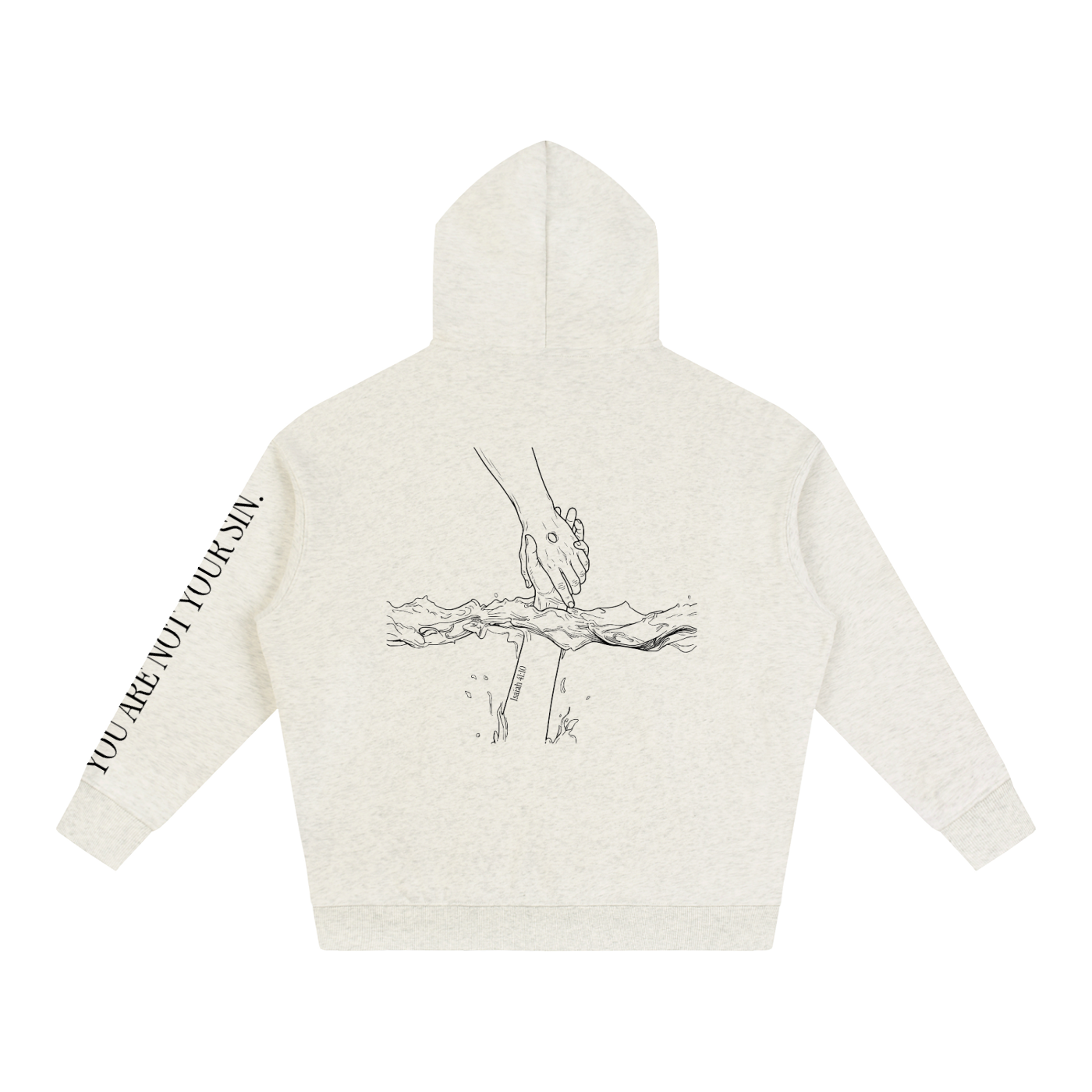 Oversize Fleeced Hoodie: Mental Health/Doubt