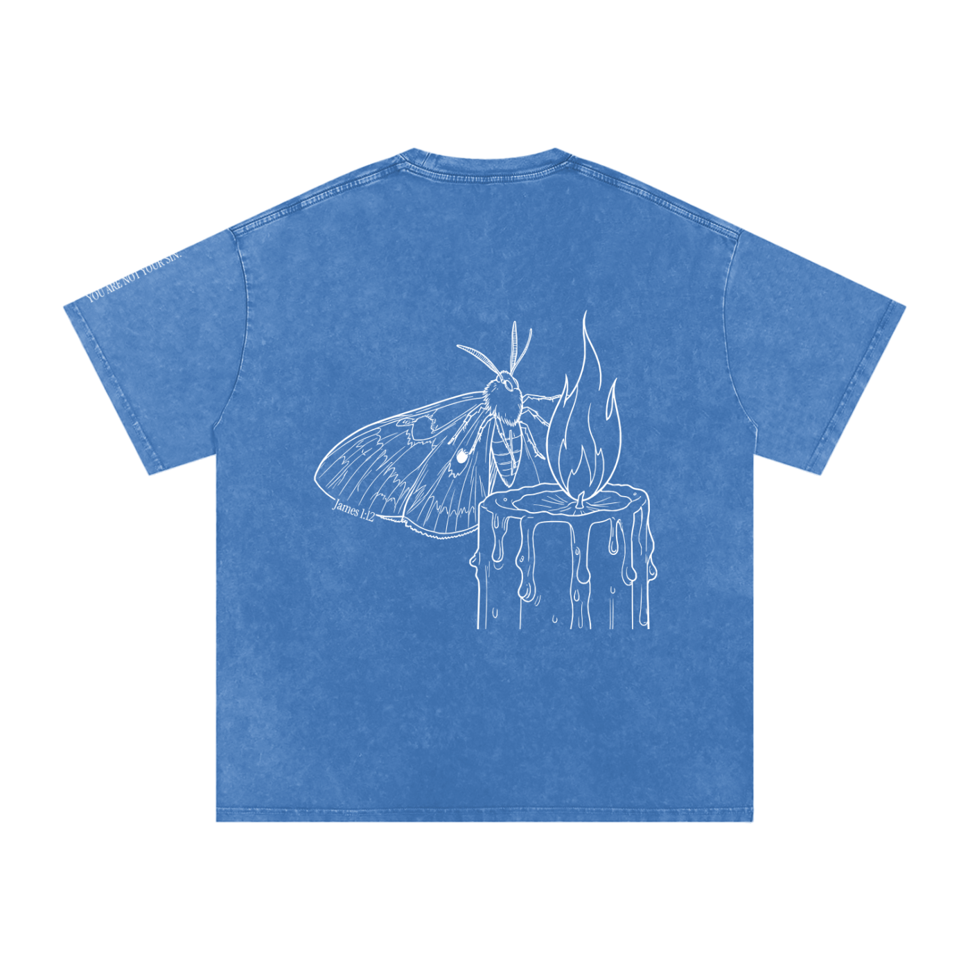 Snow Washed Oversized Cotton T-Shirt: Lust