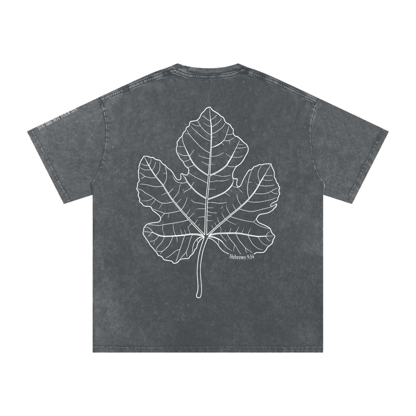 Snow Washed Oversized Cotton T-Shirt: Shame
