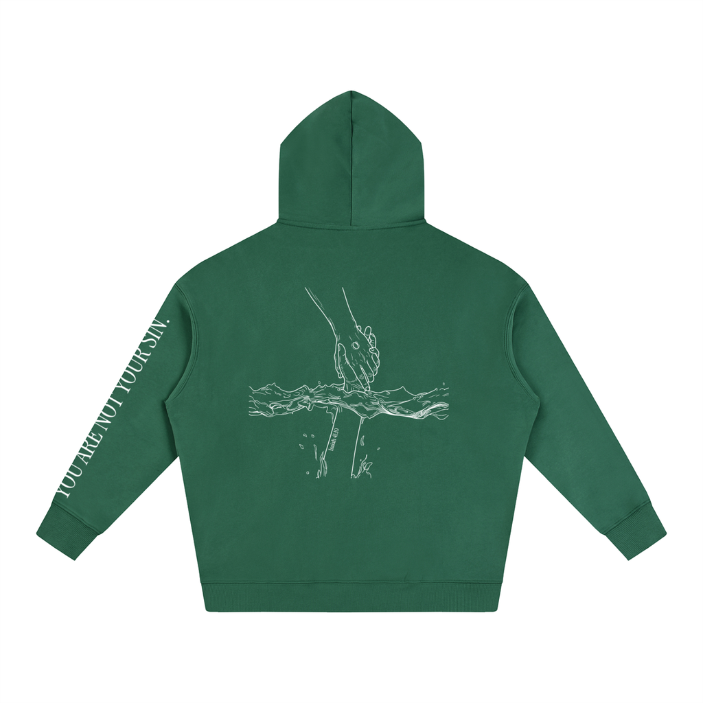 Oversize Fleeced Hoodie: Mental Health/Doubt