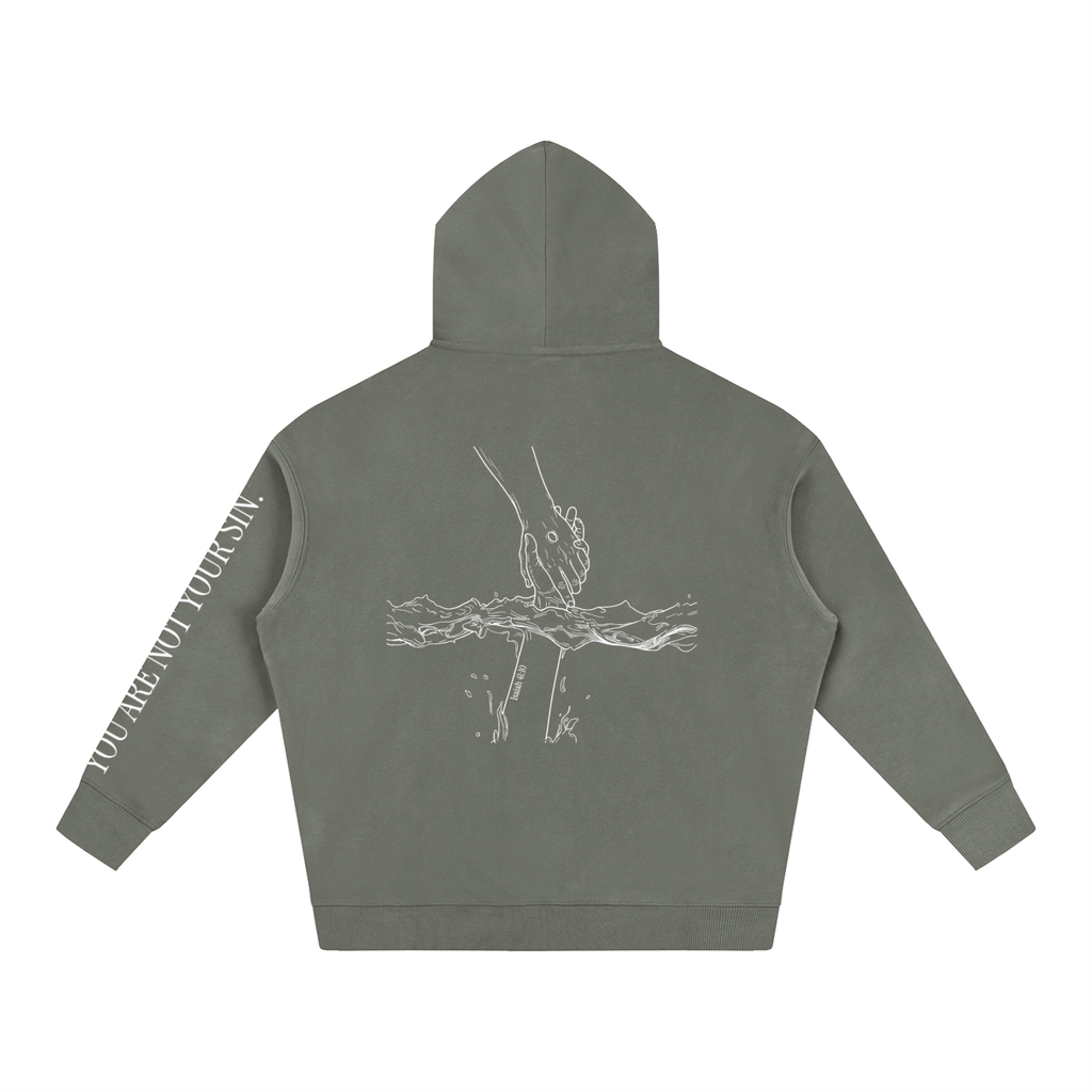 Oversize Fleeced Hoodie: Mental Health/Doubt